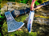 Custom Ægishjálmr Viking Axe