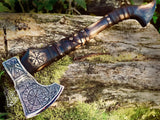 Custom Ægishjálmr Viking Axe