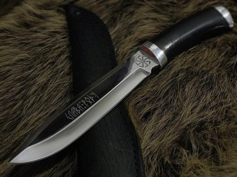 Kolovrat Knife - Viking Seax & Knives